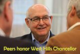 West Hills College District Chancellor Frank Gornick honored with 2017 Harry Buttimer Distinguished Administrator Award, an award given by his peers.